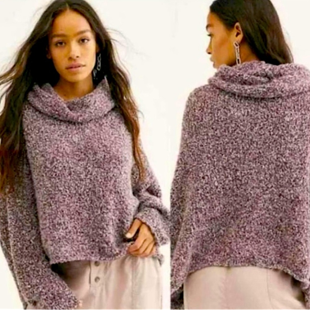 Free People BFF Cowl Neck Soft/Cozy Oversized Sweater